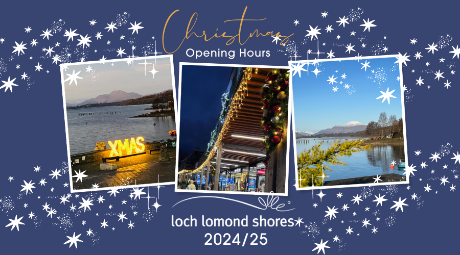 Festive Opening Hours at Loch Lomond Shores 2024/25