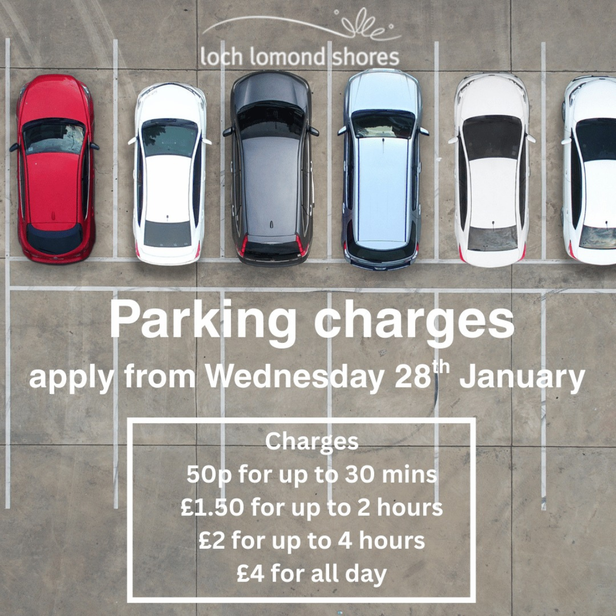 <br />
Parking Charges<br />
from 28th January 2026