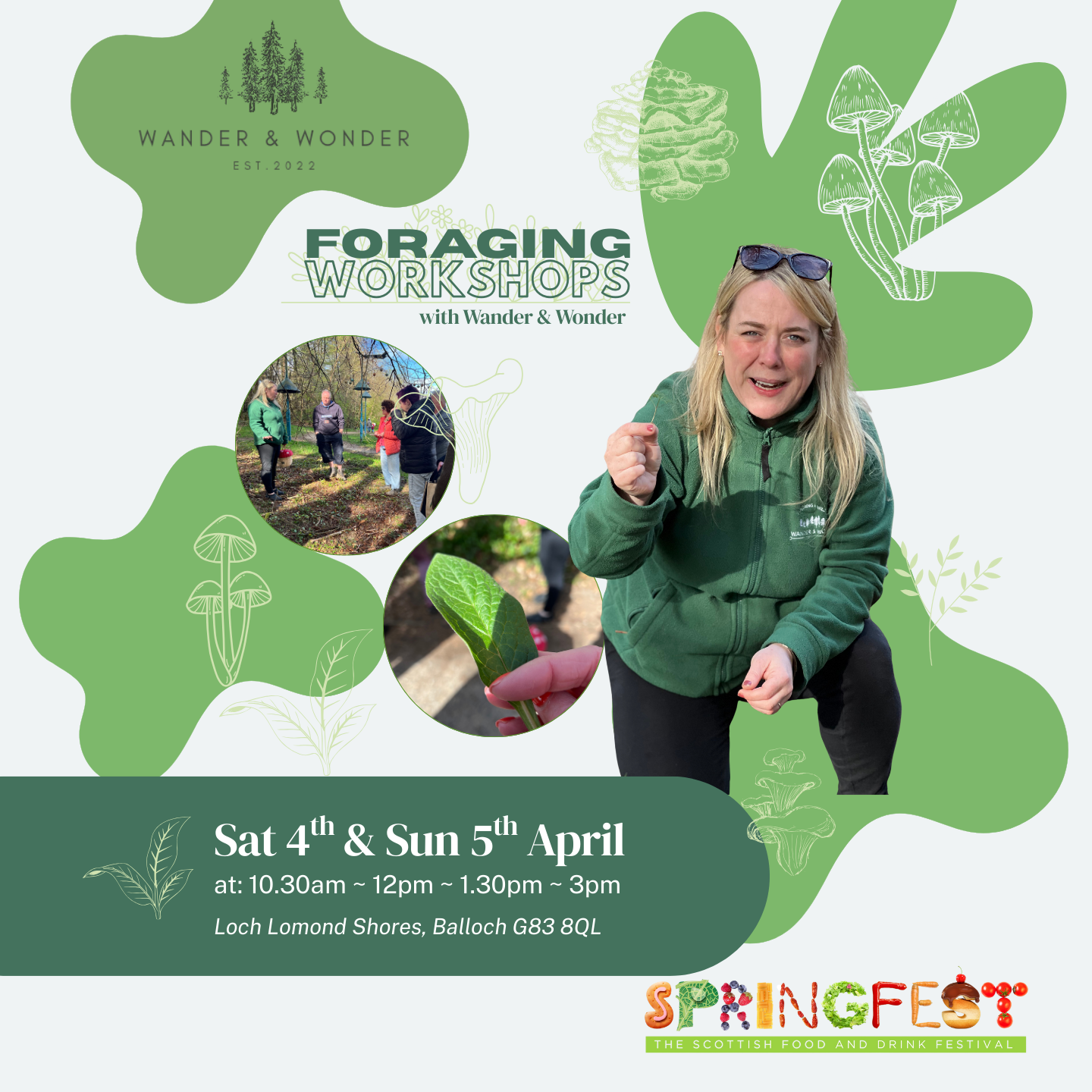 Foraging Workshops - Sat 4th & Sun 5th April at Springfest26
