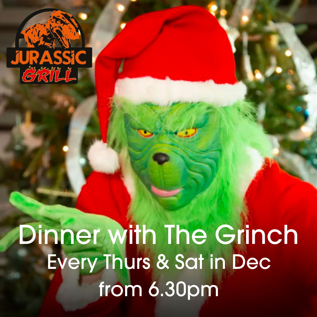 Dinner with The Grinch at Jurassic Grill